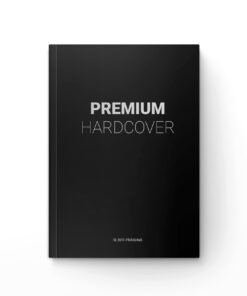 Premium Hardcoverbindung A4 mit edlem Einband und individueller Prägung.