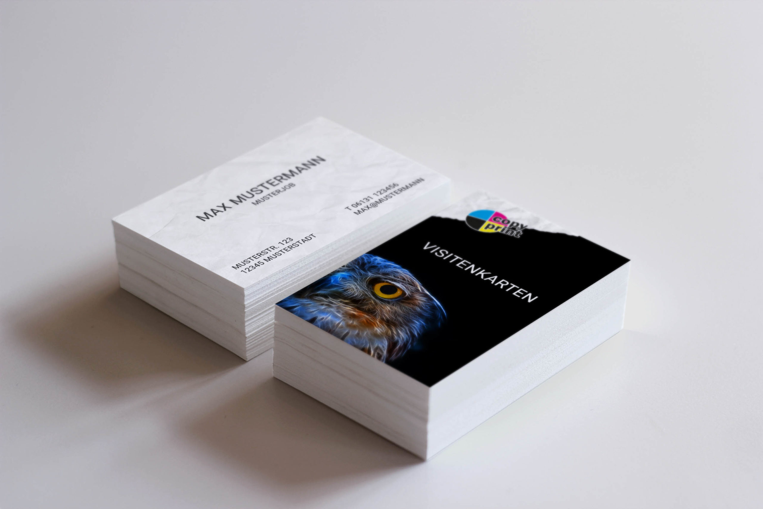 Visitenkarten In Verschiedenen Formaten Copyprint Mainz