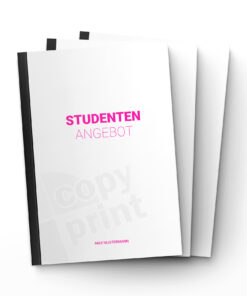 3x Abgabearbeit (inkl. Bindung und Druck)