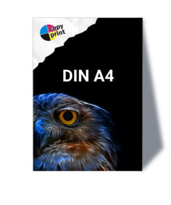 Nicht randloser A4 Digitaldruck in Farbe oder Schwarz-Weiß für Dokumente und Unterlagen.