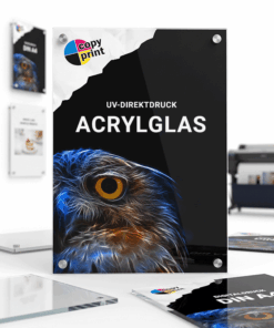 Acrylglasschild mit Direktdruck für Praxis oder Firma.