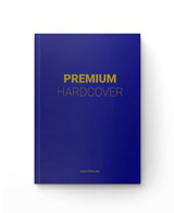Premium Hardcover blau + Prägung Gold