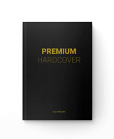 Premium Hardcover schwarz + Prägung Gold