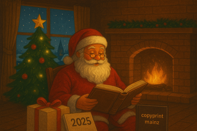 Frohe Weihnachten wünscht Copyprint Mainz