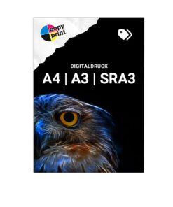 Digitaldruck im Format A4, A3 und SRA3 in Farbe oder Schwarz-Weiß für Dokumente und Unterlagen.