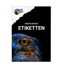 Selbstklebende Etiketten in verschiedenen Formaten – individuell bedruckbar in S/W oder Farbe