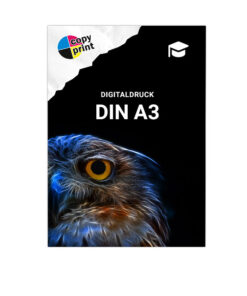 Studentische Ausdrucke im Format DIN A3 in Farbe oder Schwarz-Weiß für Dokumente und Unterlagen.