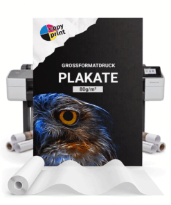 Großformat Poster Druck auf 80 g/m² Papier matt.